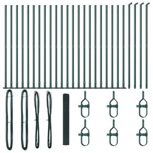 vidaXL Welded Wire Fence with Concrete Base 50 x 1.2 m (W x H)