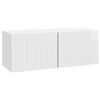 vidaXL Wall-Mounted TV Cabinet High Gloss White 78.5 x 31 x 30 cm