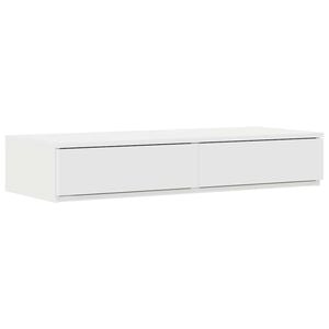 vidaXL Bed Drawers White 90 x 36.5 x 16.5 cm Engineered Wood