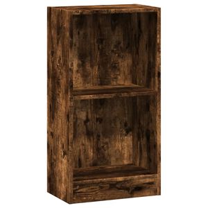 vidaXL Bookcase Smoked Oak 40x24x76 cm Engineered Wood