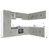 vidaXL 14 Piece Kitchen Cabinet Set Lucca Concrete Grey Engineered Wood