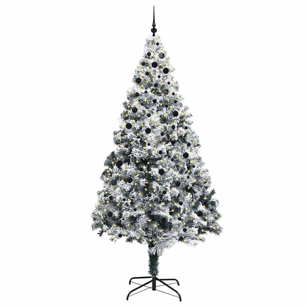 vidaXL Christmas Tree with 300 LEDs with Stand White 300 cm PVC