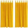 vidaXL Blackout Curtains 2 pcs Mustard Yellow 140 x 175 cm Velvet