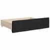 vidaXL Bed Drawers 2 pcs Black Engineered Wood and Fabric