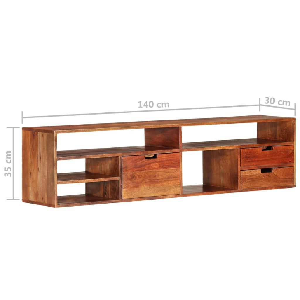 Acacia wood outlet tv stand
