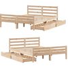 vidaXL Bed Frame without Mattress 140x190 cm Solid Wood Pine