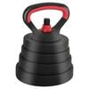 vidaXL 4-in-1 Dumbbell Set Black and Red 121 x 19.5 x 19.5 cm