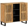 vidaXL Sideboard 90x34x75 cm Solid Wood Rough Mango