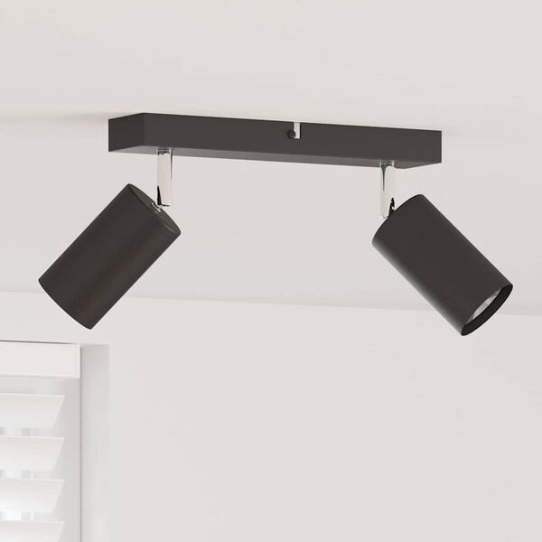 vidaXL Ceiling Spotlight Black 26 x 5.5 x 16.5 cm Metal