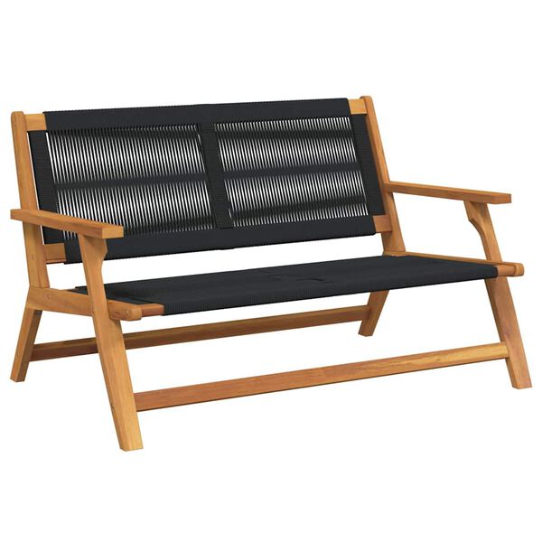 vidaXL Garden Furniture Black 78 x 122 x 73cm Solid Acacia wood