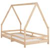 vidaXL Kids Bed Frame 90x190 cm Solid Wood Pine