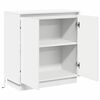 vidaXL LED Sideboard with Door White 71 x 34.5 x 75 cm Engineered Wood