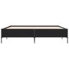 vidaXL Bed Frame without Mattress Black 200x200 cm