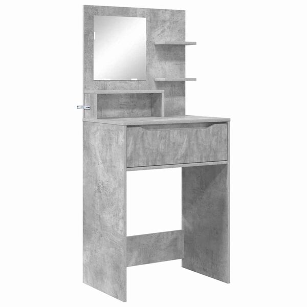 vidaXL Bedroom Dressing Tables Concrete Grey 80 x 39.6 x 135 cm