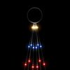 vidaXL Christmas Tree on Flagpole Colourful 108 LEDs 180 cm