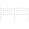 vidaXL Metal Replace Headboard White 200 cm