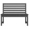 vidaXL Garden Bench Grey 109 cm Solid Wood Pine