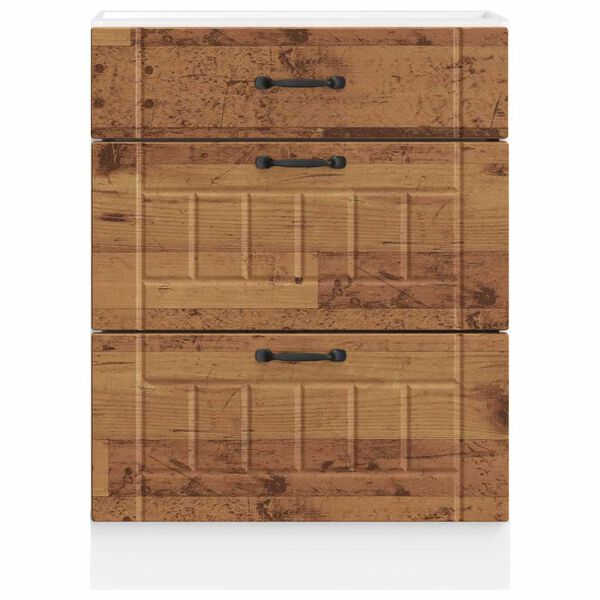 vidaXL Kitchen Base Cabinet Lucca Old Wood Engineered Wood