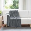 vidaXL Throw Blankets 6 pcs Dark Grey 130 x 150 cm Fleece