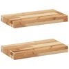 vidaXL Floating Shelves 2 pcs 40x20x4 cm Oil Finished Solid Wood Acacia