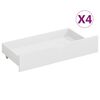 vidaXL Bed Frame without Mattress White Solid Wood Pine 200x200 cm