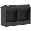 vidaXL Rabbit Feeder Black 64.5 x 25.5 x 45.5 cm 6 kg