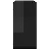 vidaXL Wall Cube Shelves 6 pcs High Gloss Black 30x15x30 cm