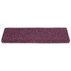 vidaXL Stair Mats 15 pcs 65x21x4 cm Dark Purple Rectangular Edge