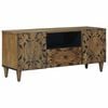 vidaXL TV Cabinet Brown 105 x 33.5 x 46 cm Solid Mango Wood