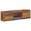 vidaXL TV Cabinet with LED Old Wood 140 x 34 x 40 cm Engineered Wood