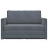 vidaXL Sofa Bed Dark Grey 124 x 204 x 61 cm Velvet