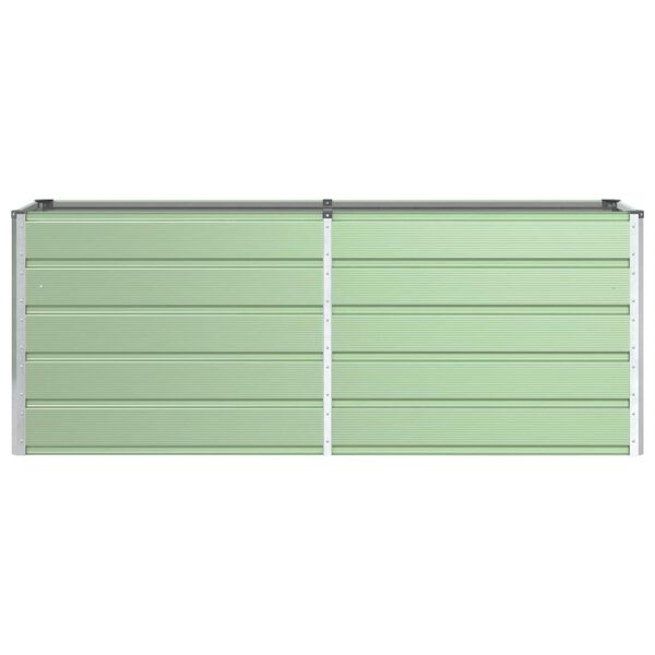 vidaXL Planter Pastel Green 195 x 50 x 77 cm Galvanised Steel