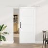 vidaXL Sliding Door ORKDAL White 78 x 202 cm Solid Pine Wood