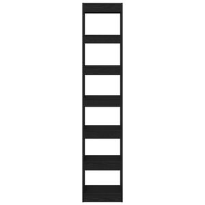 vidaXL Book Cabinet Black Oak 40 x 30 x 198 cm Engineered Wood