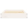 vidaXL Dog Bed White 61.5x49x9 cm Solid Wood Pine