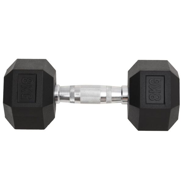 vidaXL Dumbbells 2 pcs 16 kg Total Cast Iron