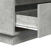 vidaXL Bedside Cabinet Concrete Grey 71 x 34.5 x 75 cm Engineered wood