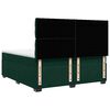 vidaXL Box Spring Bed with Mattress Dark Green 200x200 cm Velvet