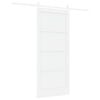 vidaXL Sliding Door ORKDAL White 86 x 198.5 cm Solid Pine Wood