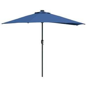 vidaXL Garden Parasol Azurblau 294 x 150 x 224 cm Polyester and Steel