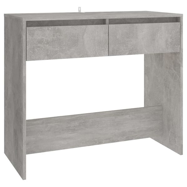 vidaXL Console Table Concrete Grey 89x41x76.5 cm Steel