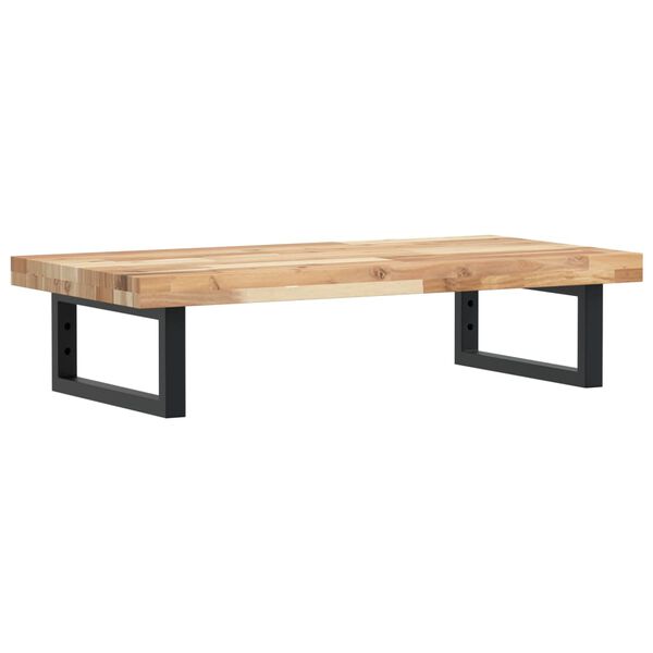 vidaXL Basin Shelf Wall Mounted Steel and Solid Wood Acacia