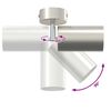 vidaXL Ceiling Spotlight Brushed Nickel 6 x 6 x 16.5 cm Steel