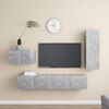 vidaXL 4 Piece TV Cabinet Set Concrete Grey Engineered Wood