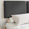 vidaXL Bed Frame with Upholstered Headboard Dark Grey 140 x 190 cm