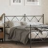 vidaXL Metal Headboard Black 160cm