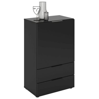 FMD Dresser with Drawer and Doors 49.7x31.7x81.3 cm Black