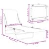 vidaXL Folding Sun Loungers 2 pcs Steel and Fabric Black