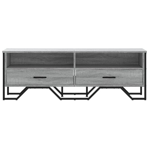 vidaXL TV Cabinet Grey Sonoma 122x34x41 cm Engineered Wood