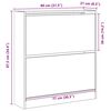 vidaXL Shoe Cabinet Old Wood 80 x 21 x 87.5 cm Engineered Wood